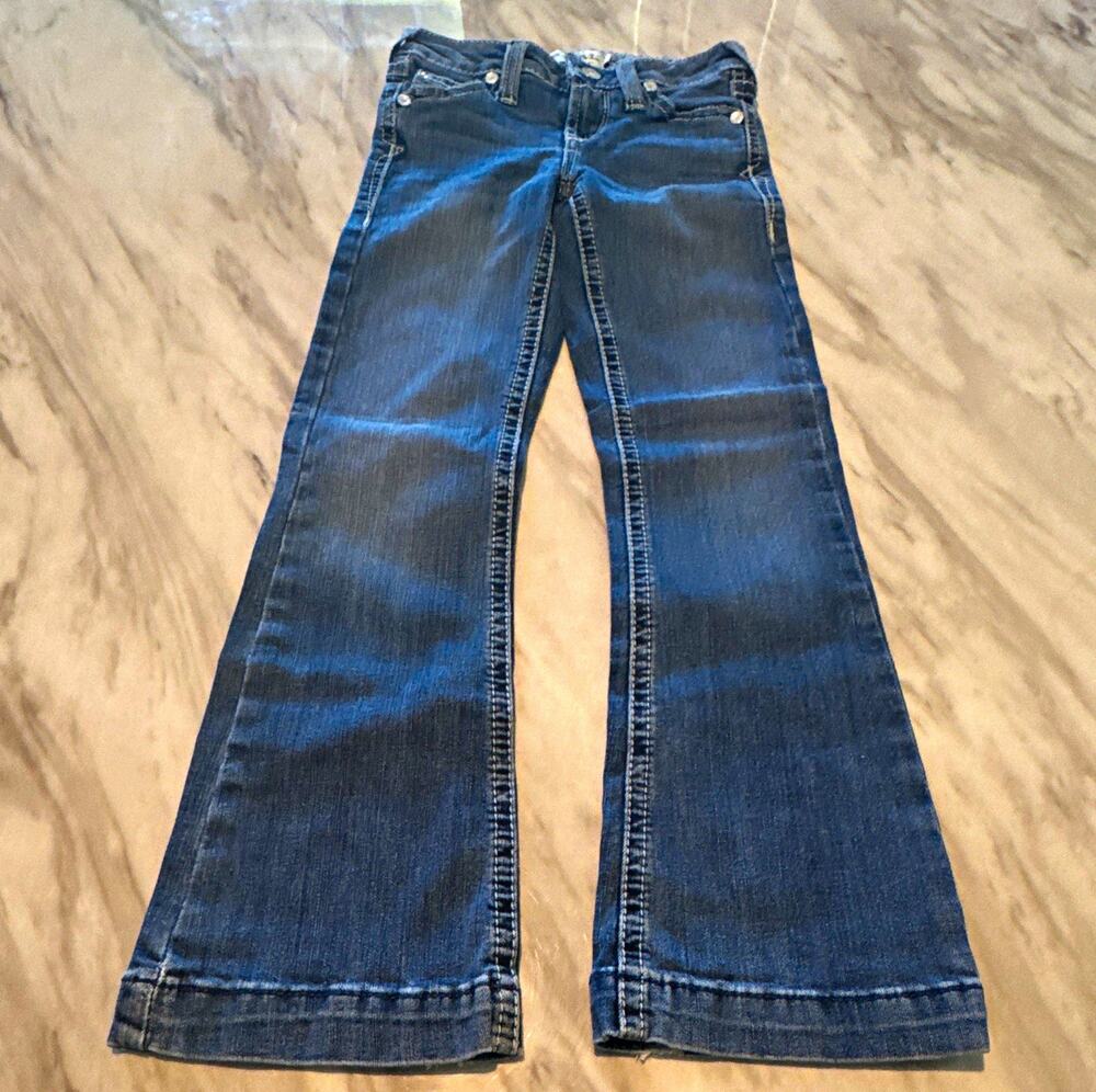 Ariat Women’s Bootcut Jeans Blue Dark Wash Denim 5-Pocket Size 7 0223